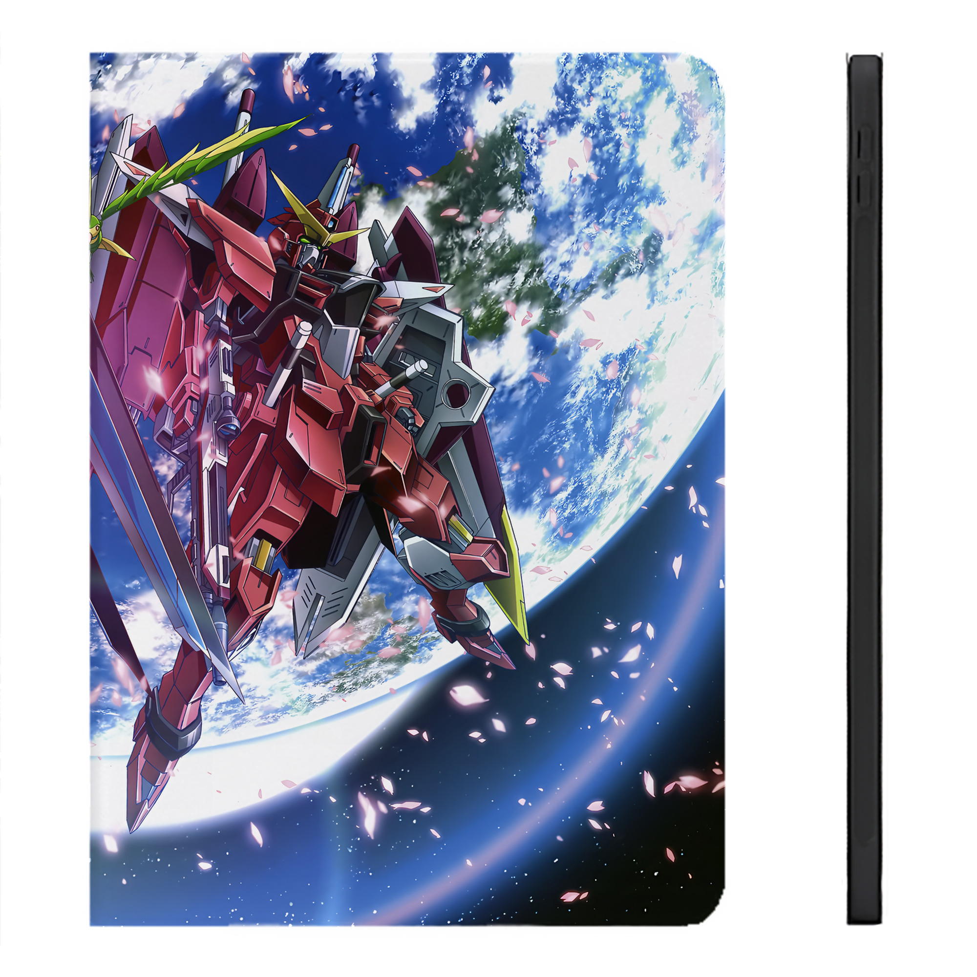 （画像用） 機動戦士ガンダム Mobile Suit Gundam IPadケース ペンホルダー付き ブックスタイルデザイン